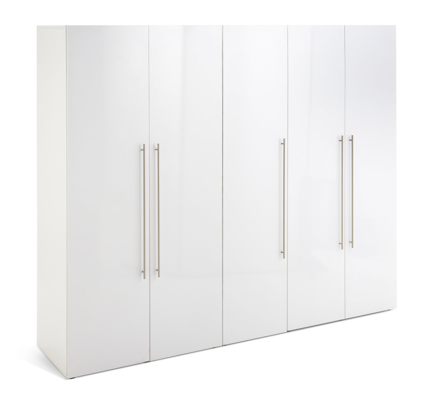 Habitat Atlas 5 Door Wardrobe - White Gloss