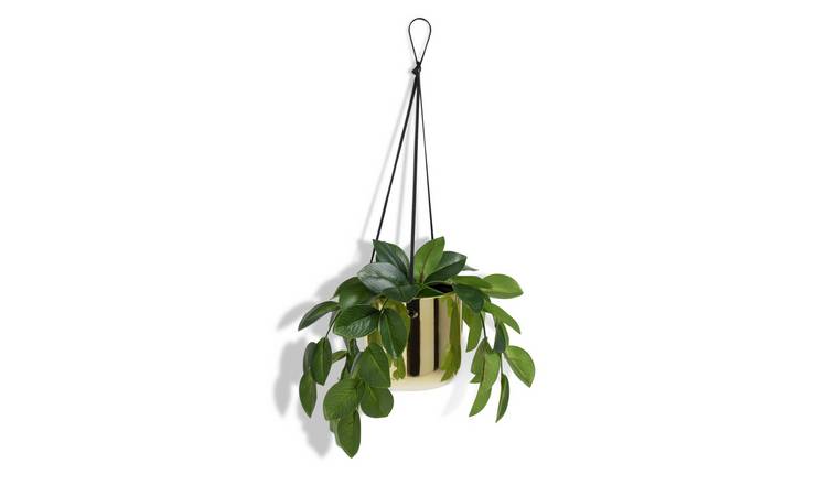 Habitat Artificial Faux Floral Trailing Ivy Hanging in Pot