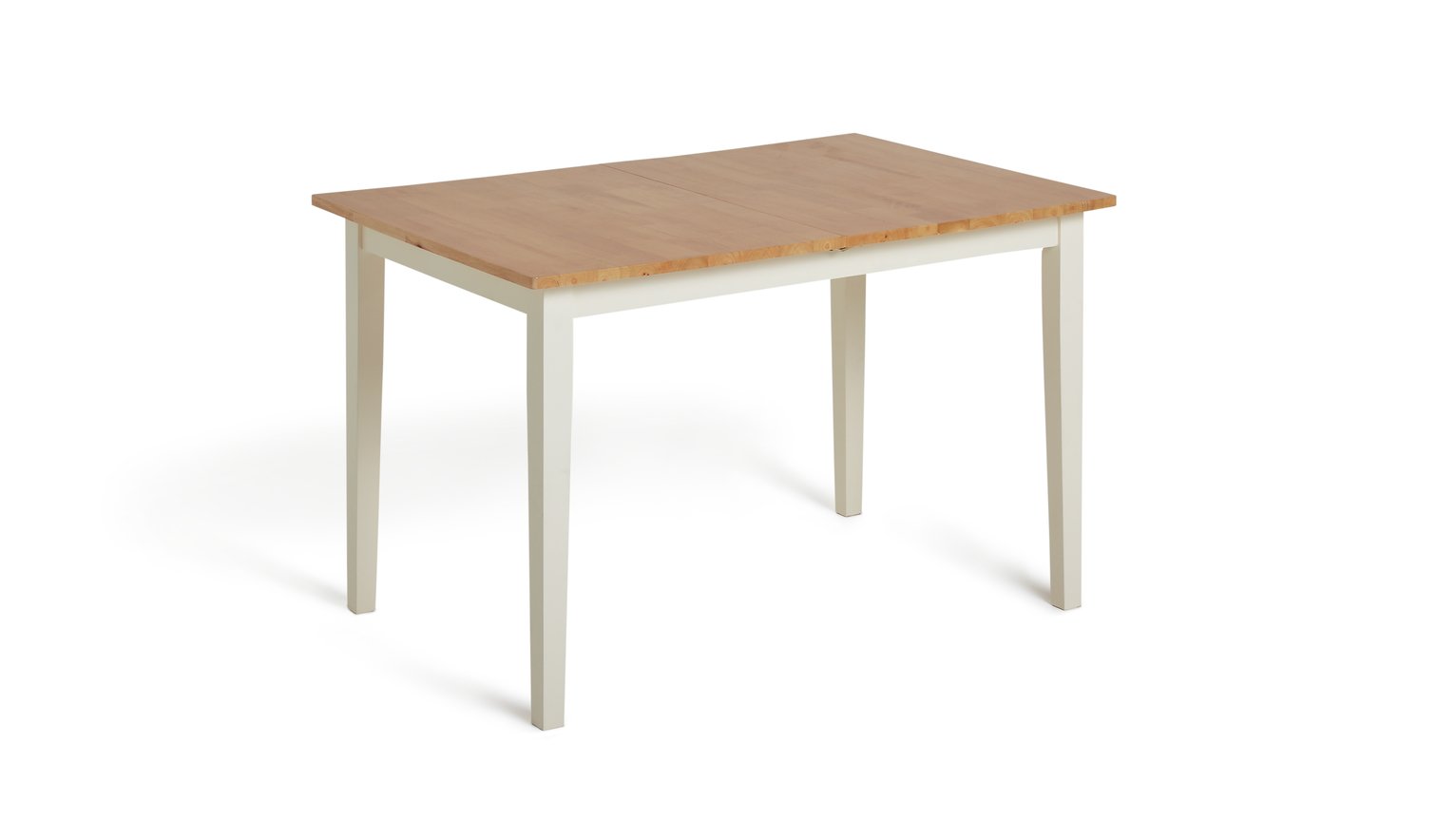 Habitat Chicago Solid Wood 4 Seater Dining Table - Cream