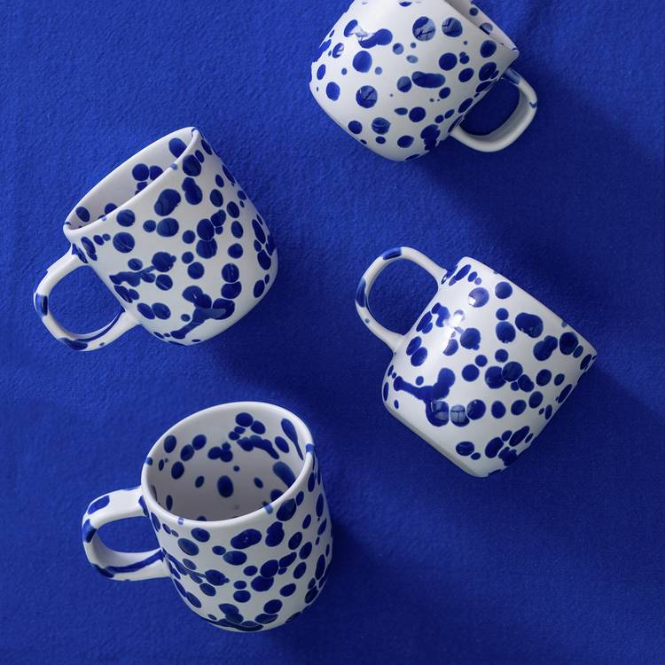 Habitat 60 Jackson Set of 4 Mugs - Blue 0