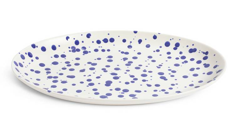 Habitat 60 Jackson Stoneware Platter - Blue