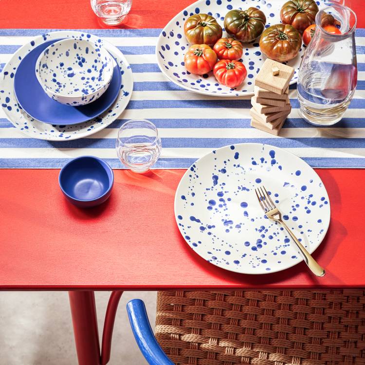 Habitat 60 Jackson Set of 3 Nibble Bowls - Blue 0