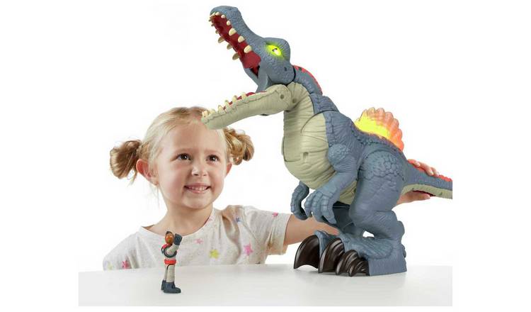 Imaginext Jurassic World Indominus Rex Dinosaur Toy with Thrashing Action  for Preschool Child