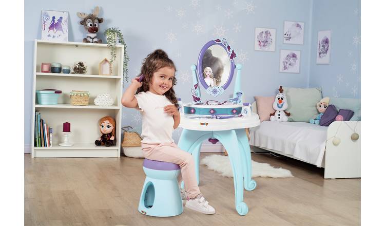 Frozen vanity with stool hot sale