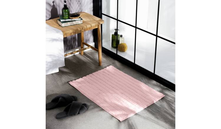 Habitat Supersoft Quick Dry Bath Mat - Blush Pink