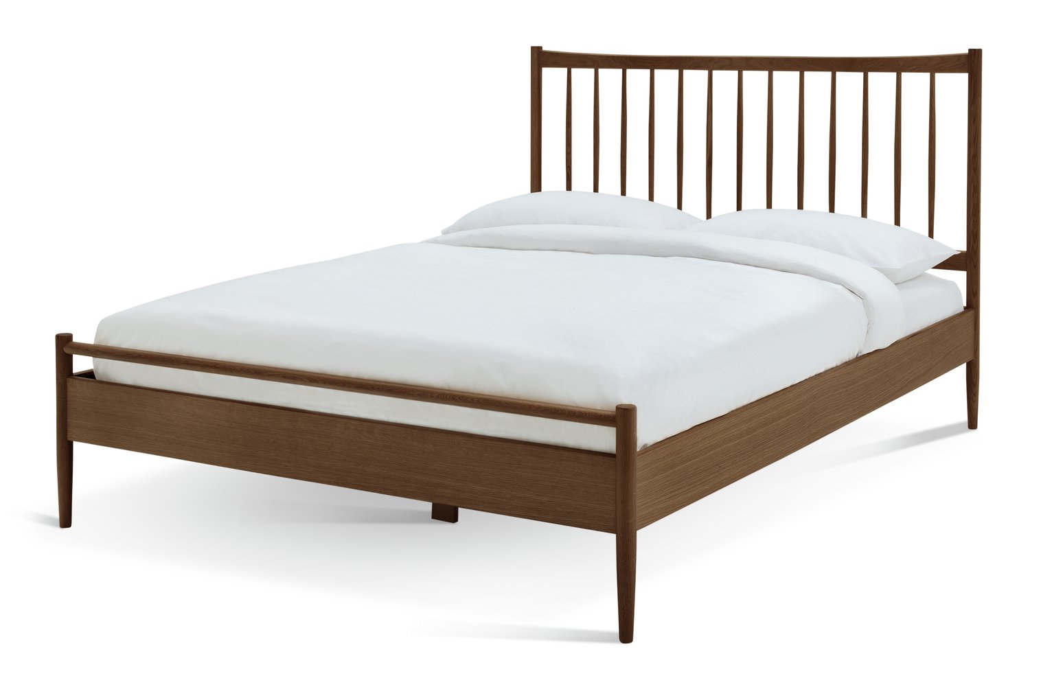 Habitat Chiltern Spindle Double Wooden Bed Frame - Walnut