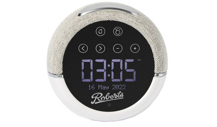 Roberts Zen Plus Dab+ Digital Alarm Clock Radio - White