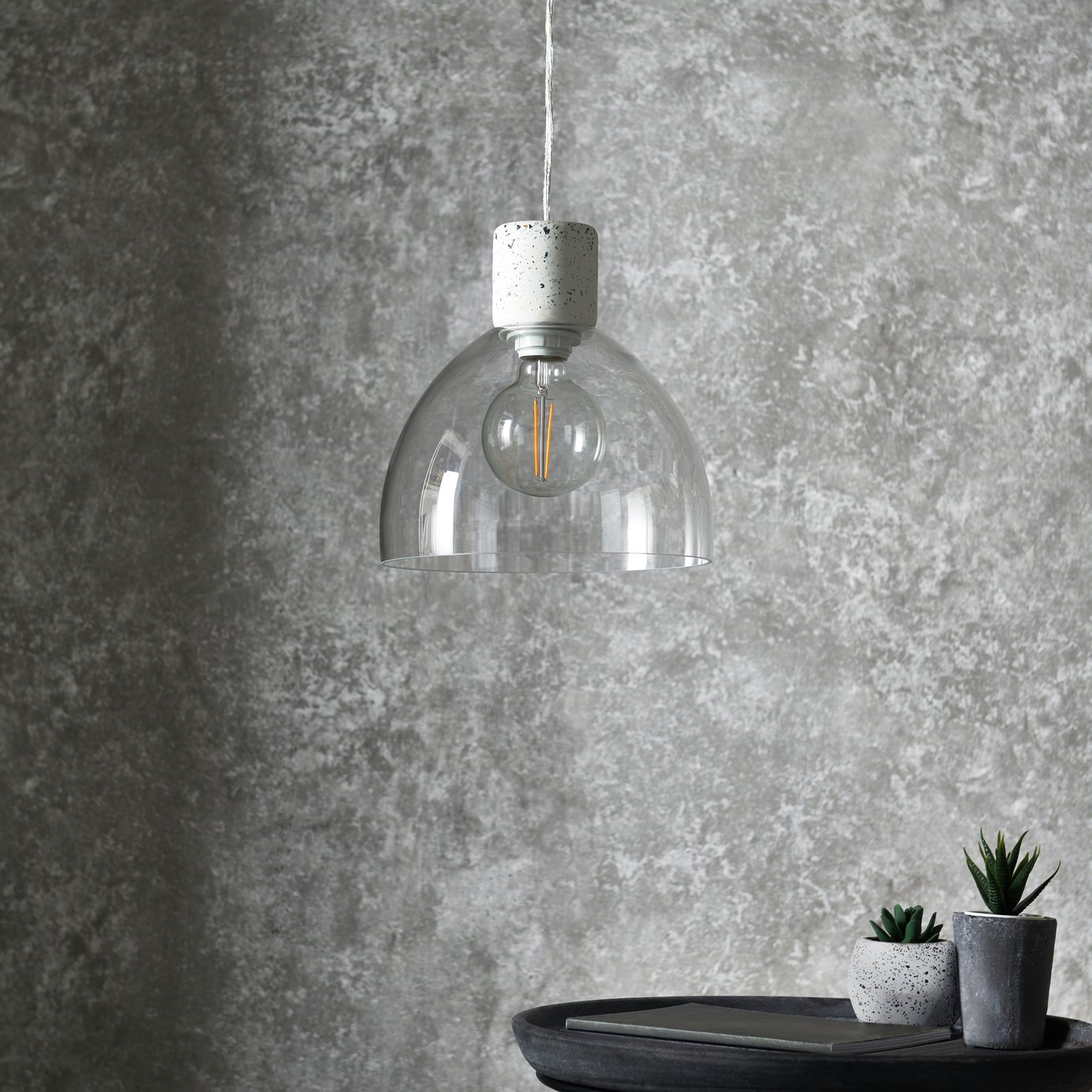 Shore Light Malia Glass Pendant Light - Clear