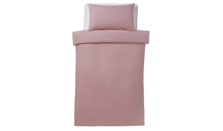 Silentnight Supersoft Plain Blush Pink Bedding Set - Single