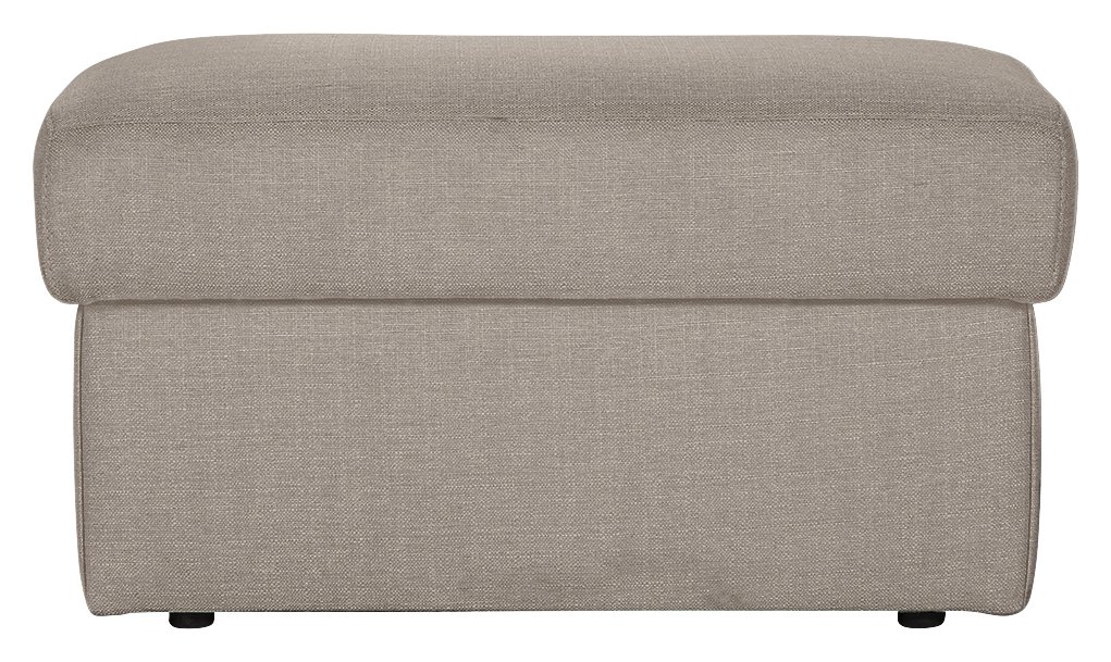 Argos Home Milano Fabric Footstool - Natural