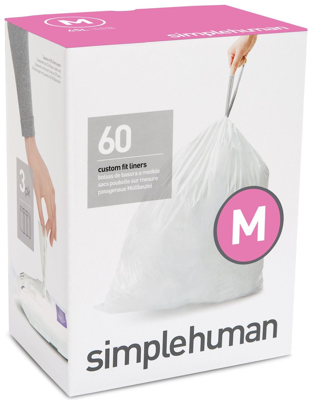 simplehuman Bin Liner Code M x 60 Liners