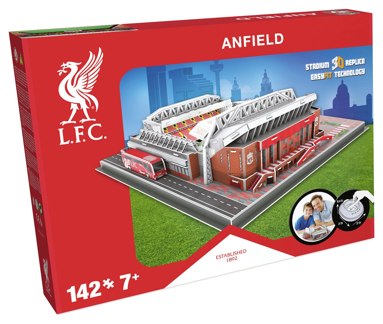 Liverpool Football Club Anfield Stadium 3D Model Kit Puzzle