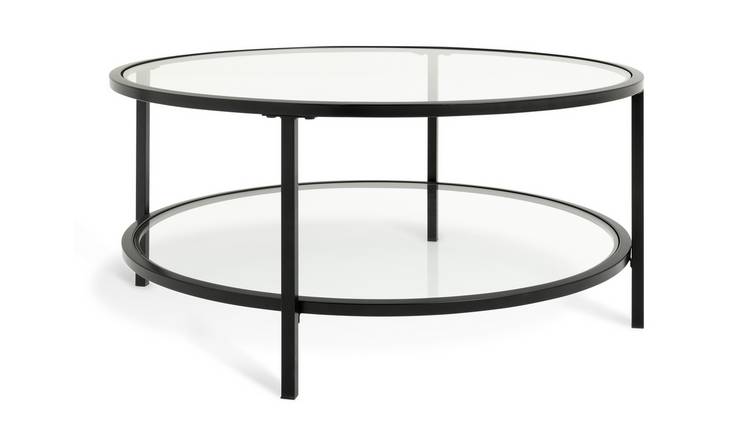 Round glass coffee on sale table for sale