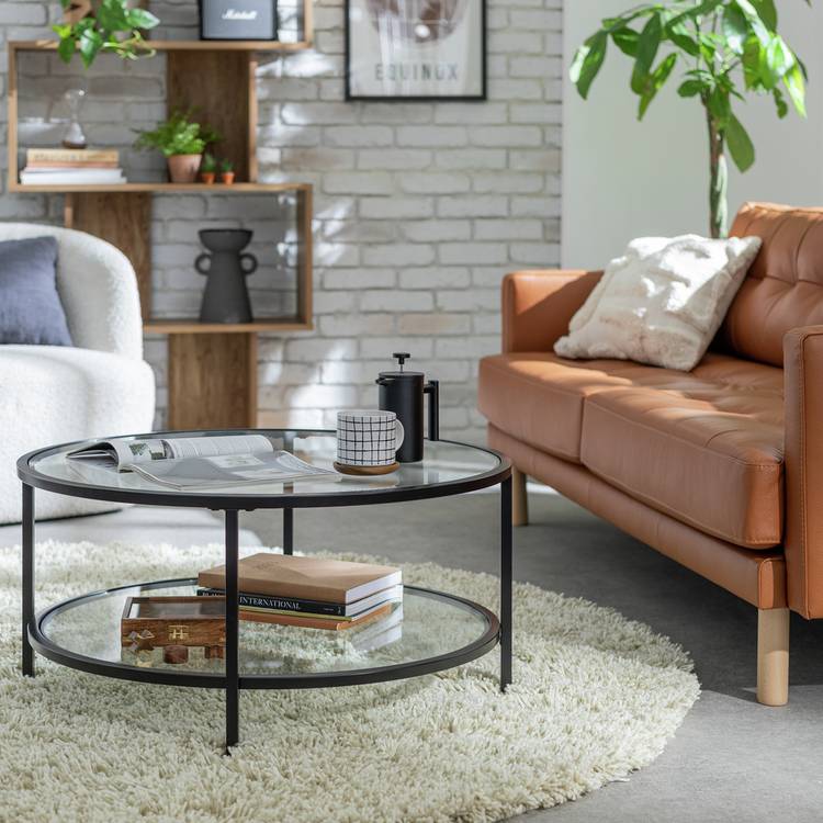 Buy Argos Home Boutique Round Coffee Table - Black | Coffee tables ...