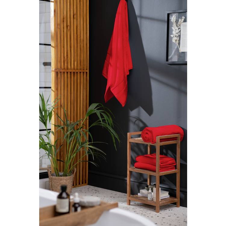 Habitat Cotton Supersoft 2 Pack Hand Towel - Red 0