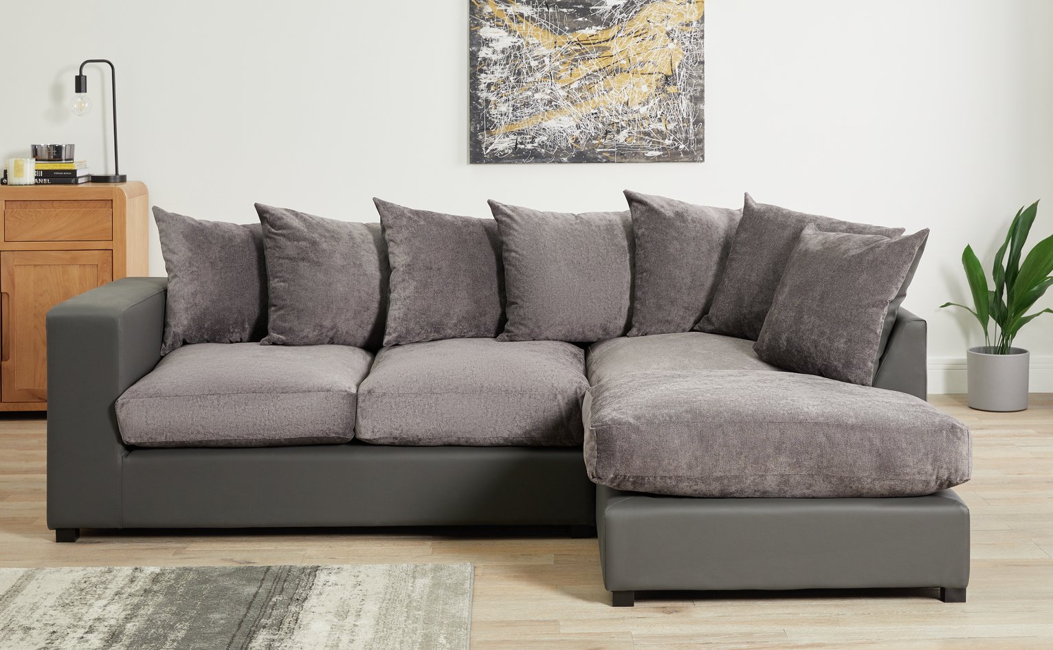 Argos Home Hartley Large Right Corner Fabric Sofa Review