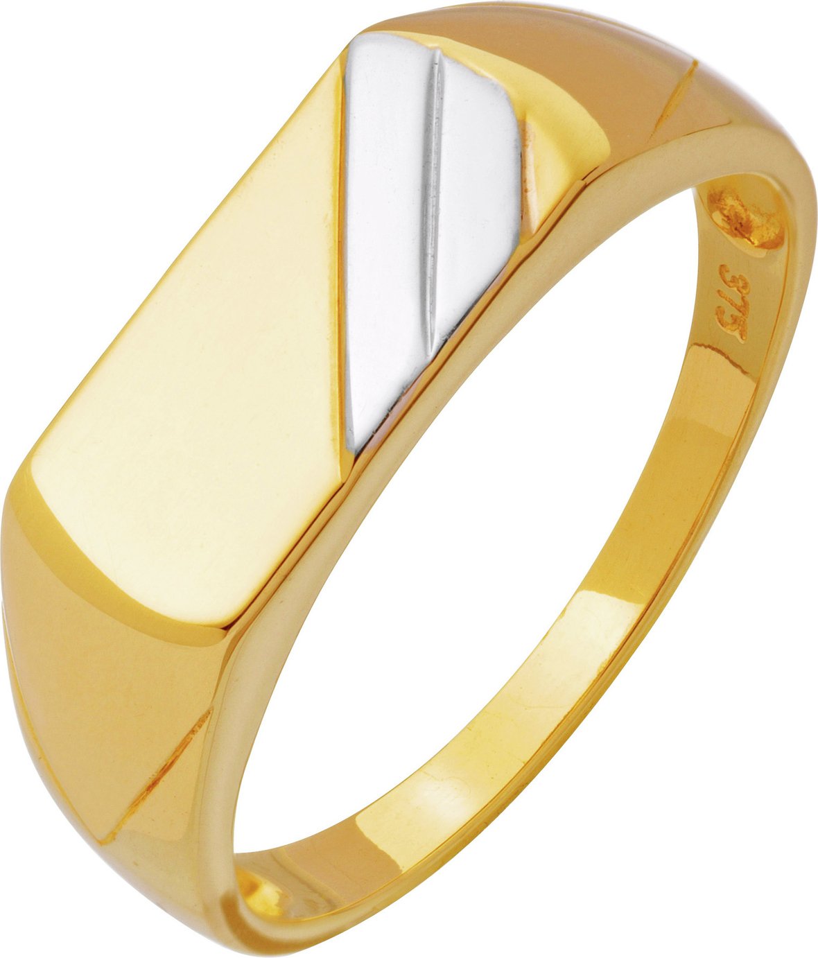 Revere 9ct Gold Multi Coloured Signet Ring - S