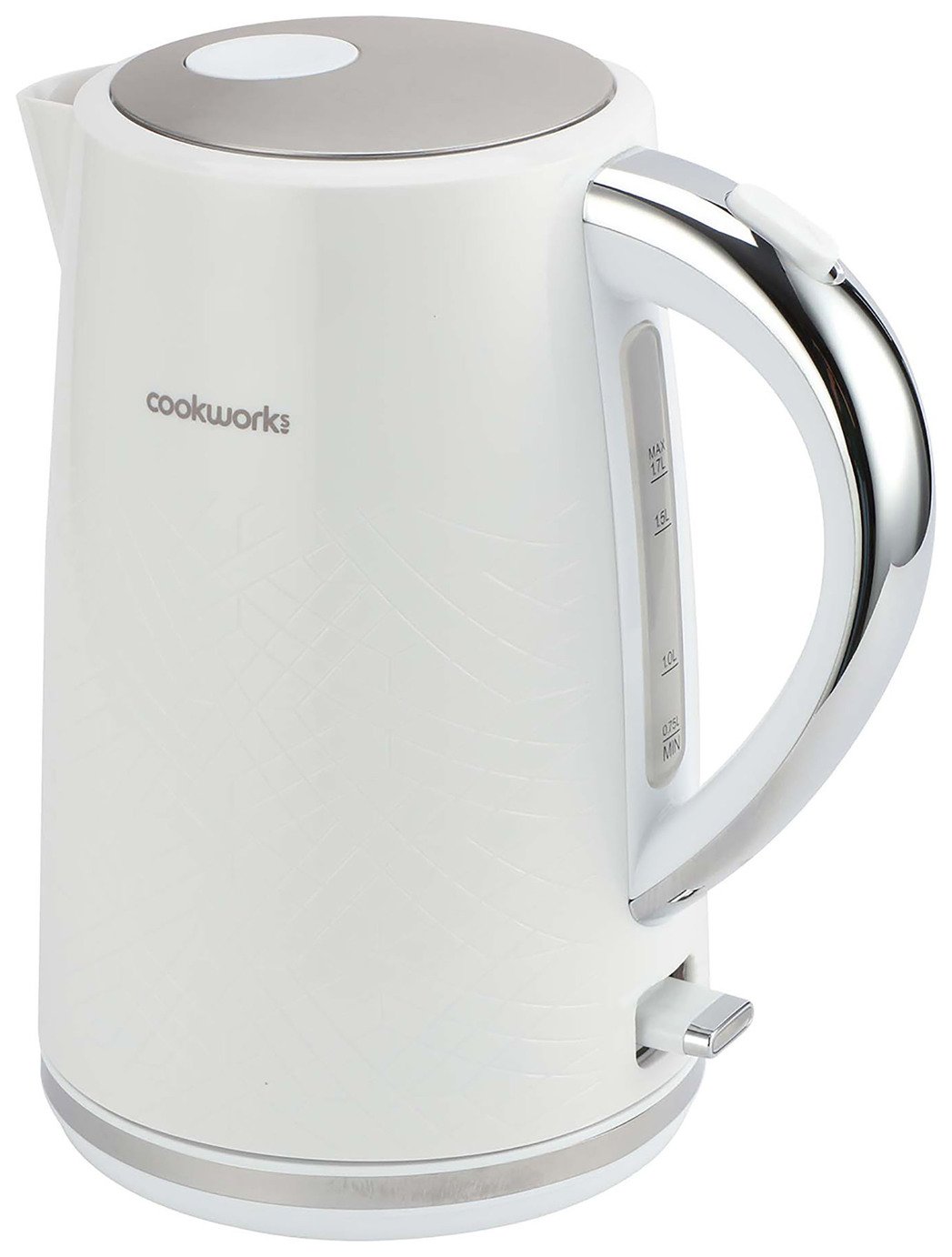 Cookworks Textures Selcey Kettle - White