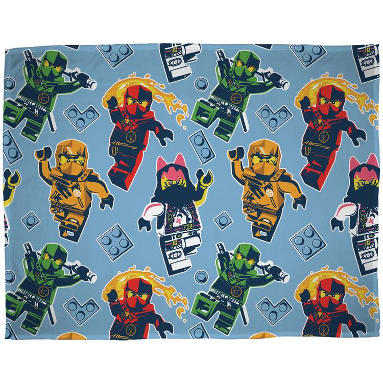 LEGO NINJAGO Kids Fleece Throw - Multicoloured - 150X100cm 0