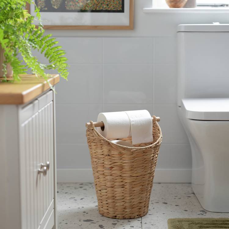 Habitat Woven Toilet Roll Holder - Natural 0