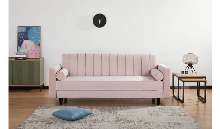 Habitat velvet shop sofa bed