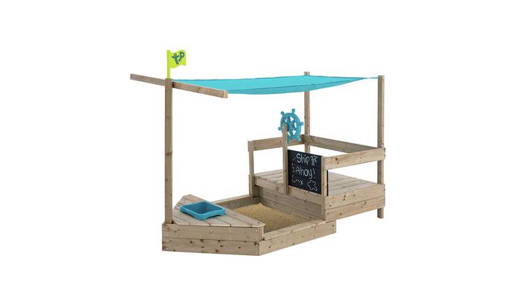 TP Ahoy Wooden Play Boat Sand and Water Pit from Argos' garden toy range