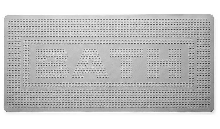 Buy Croydex Rubber Bath Mat Grey Bath mats Argos