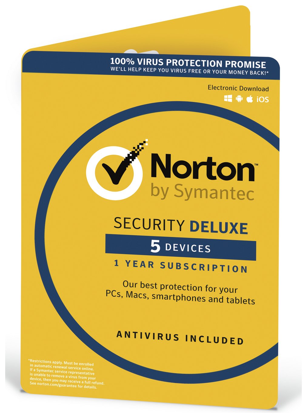 Norton Security Deluxe 2019 - 5 Devices for 1 Year