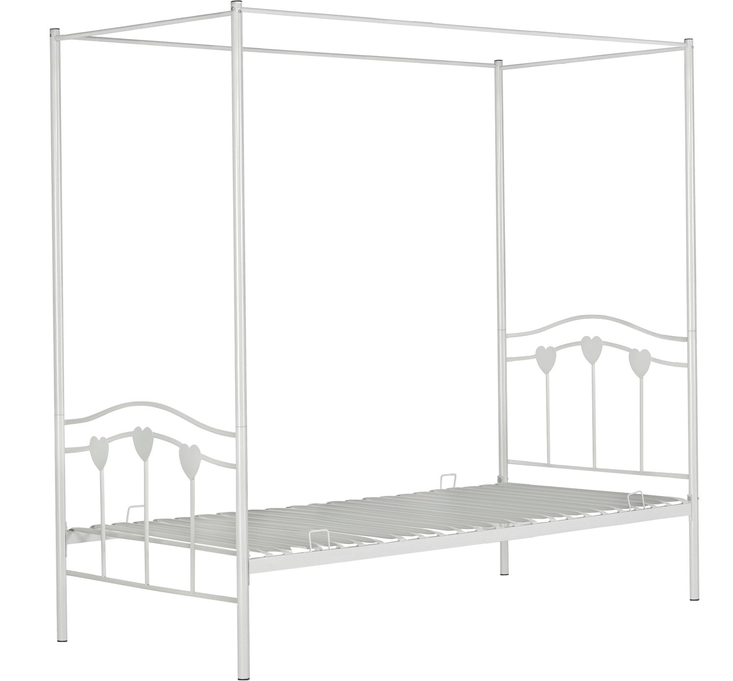 Argos Home Hearts Single 4 Poster Metal Bed Frame Review