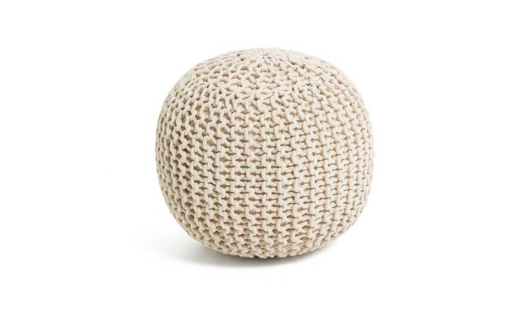 Knitted pod store footstool