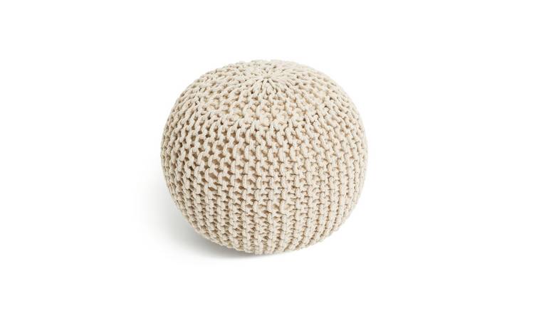 Knitted pod store footstool