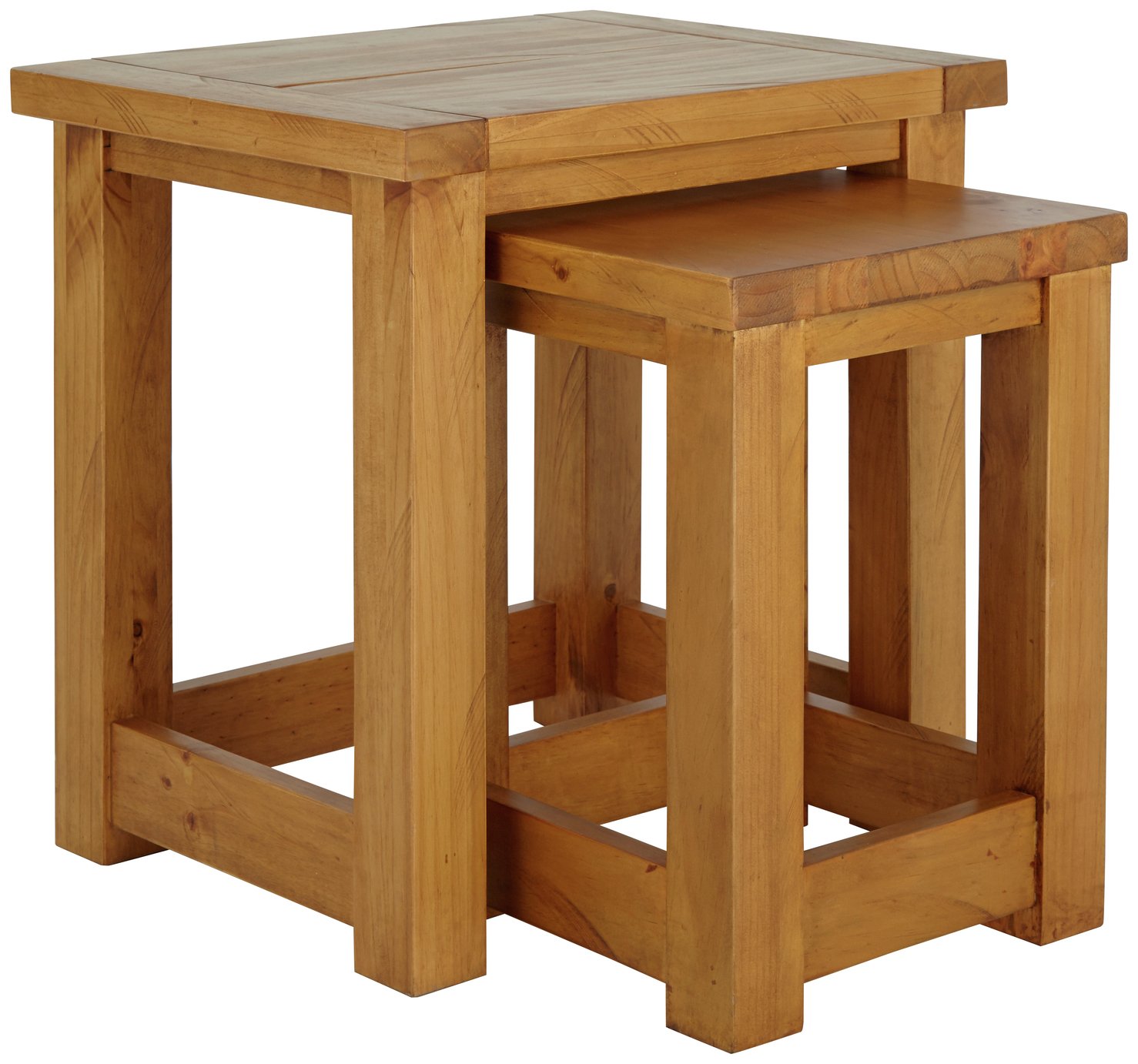 Argos Home Harvard Nest of 2 Tables - Solid Pine