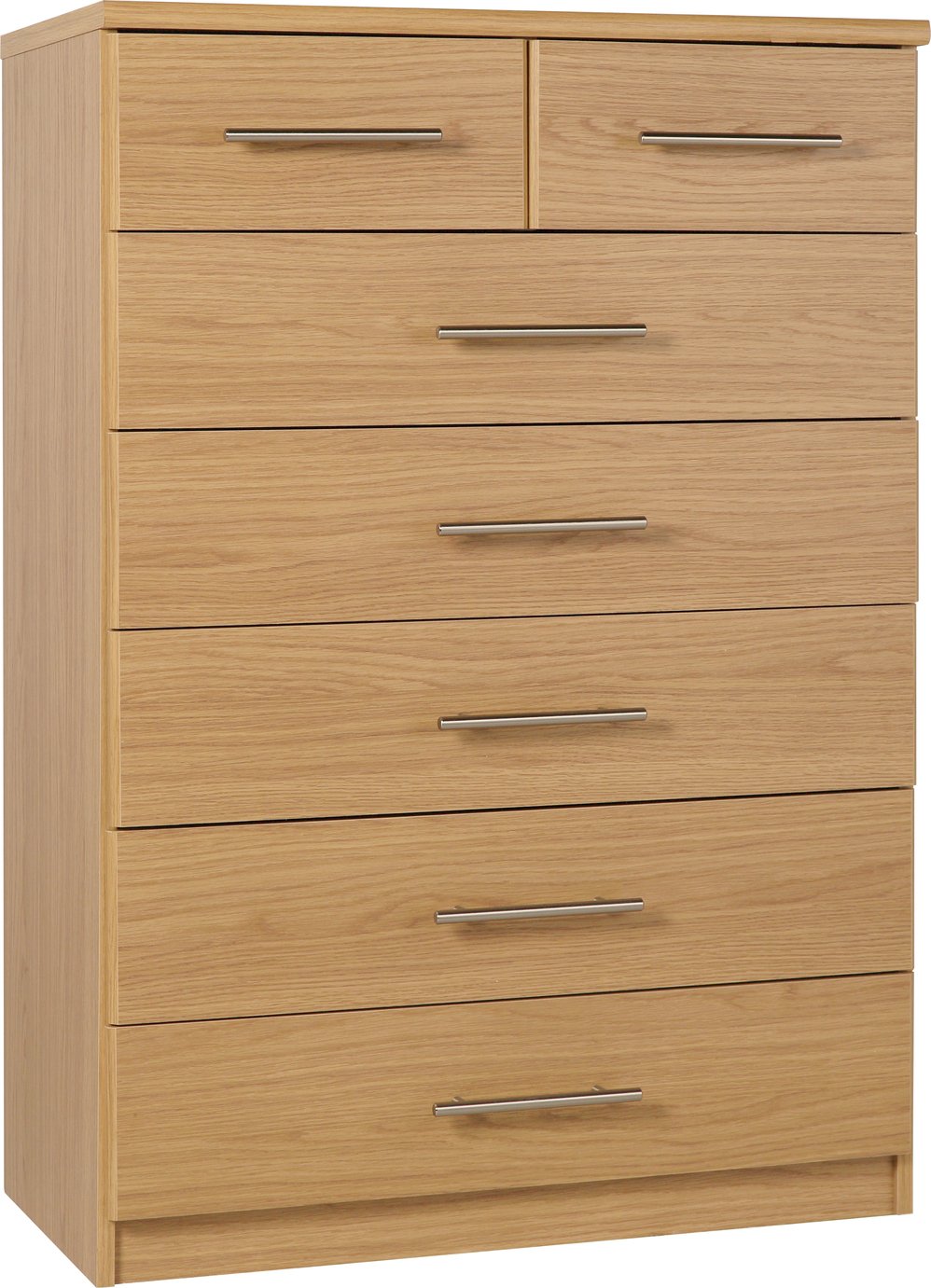 Argos Home Normandy 5 2 Drawer Chest - Oak Effect