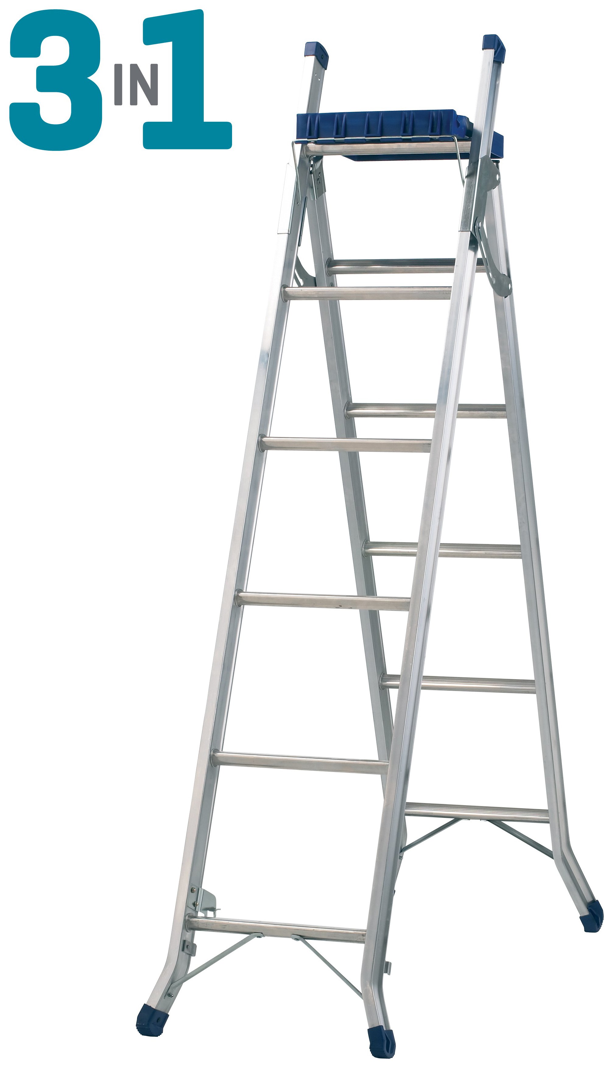 Abru CombinationLadder 3in1 with Tray 3.4m Ext.ReachHeight*