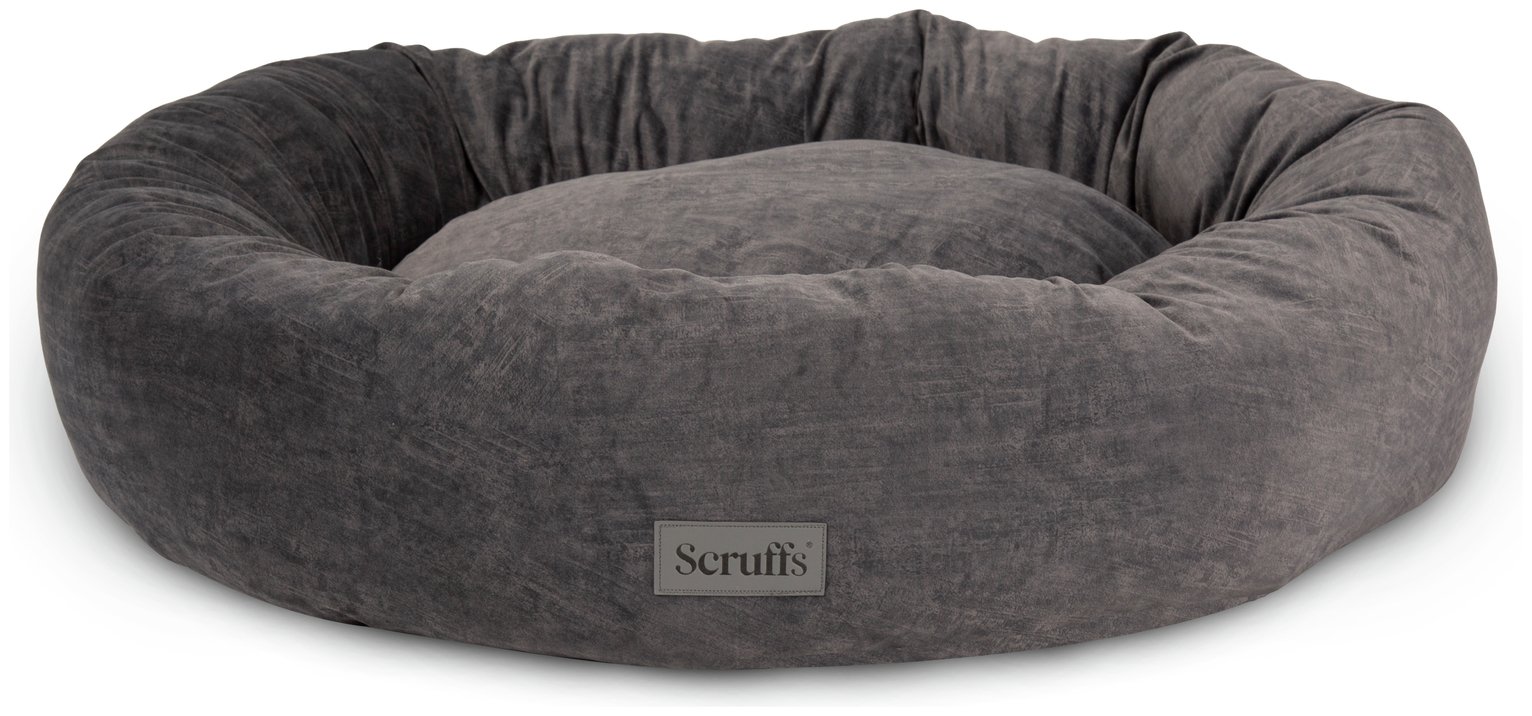 Scruffs Oslo Doughnut Grey Dog Bed - Extra Extra Large