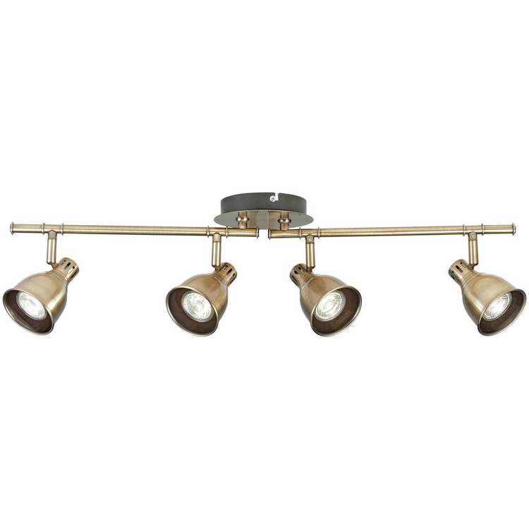 Camber Lighting Morrison Metal Spotlight Bar - Antique Brass 0