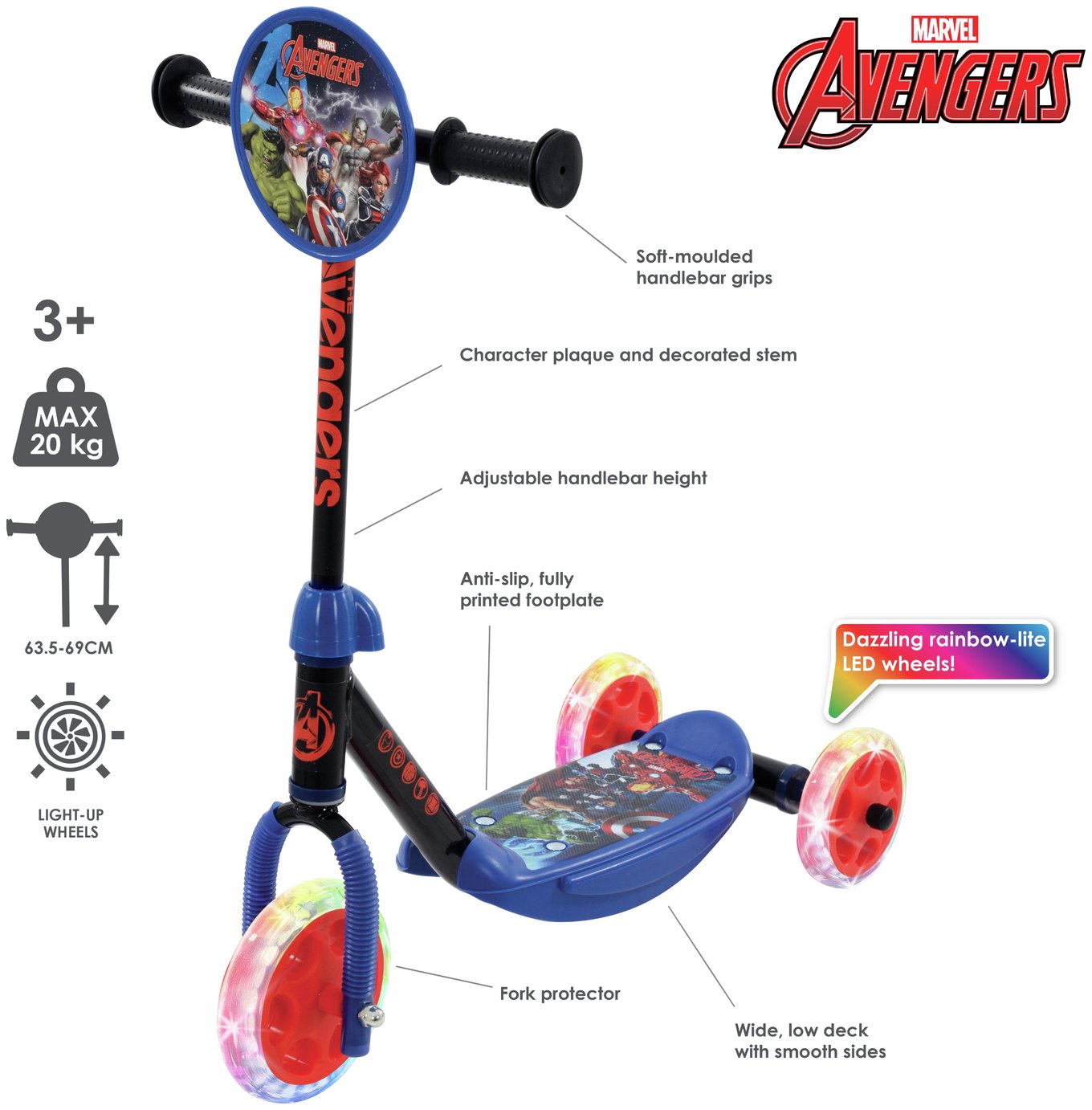 Marvel Avengers Tri-Lite Scooter