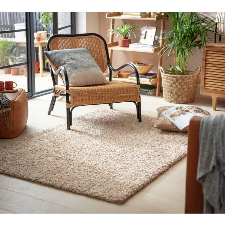 Habitat Cosy Nautral Shaggy Rug - 290x200cm 0