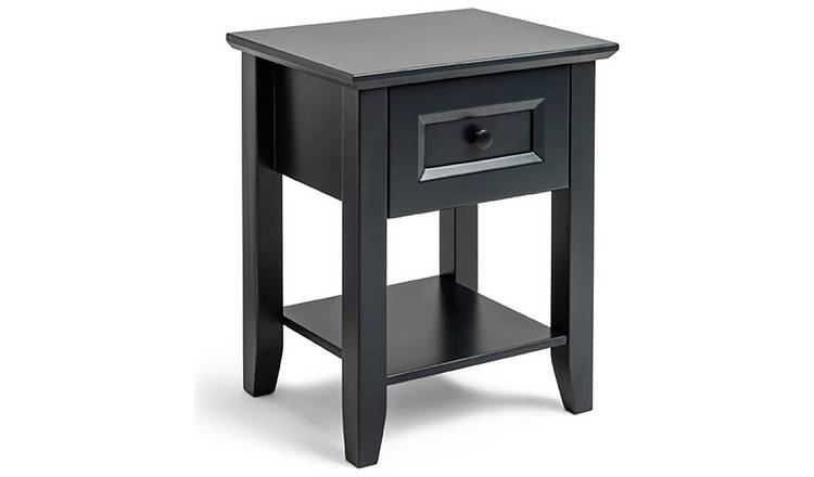 Black bedside deals cabinets argos