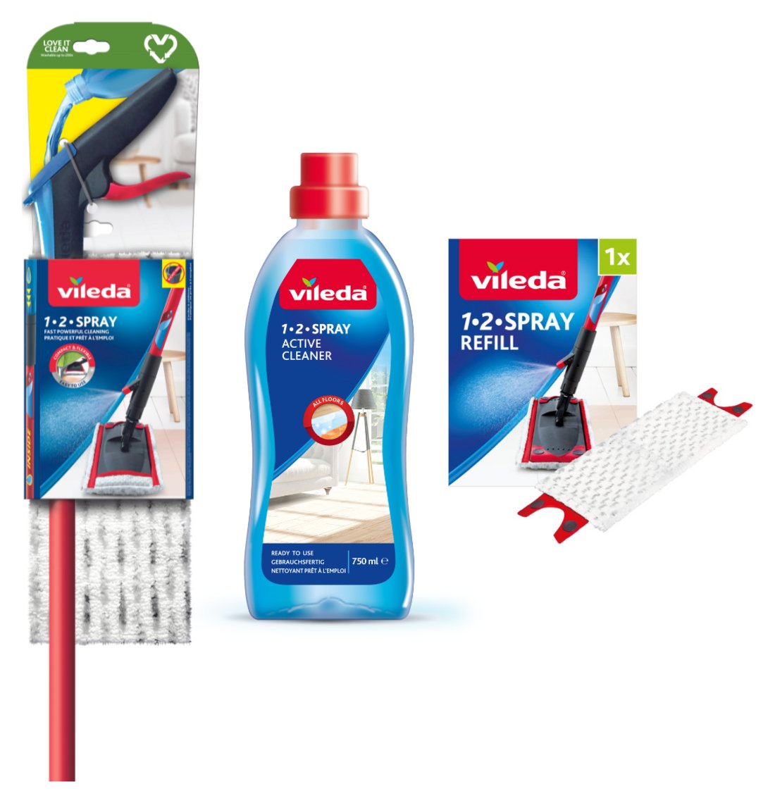 Vileda 1,2 Spray System Mop Kit