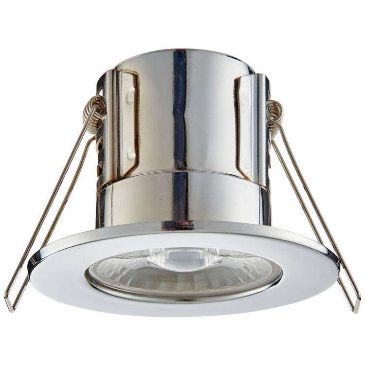 Camber Lighting Guard Steel LED Bathroom Downlighter- Chrome 0