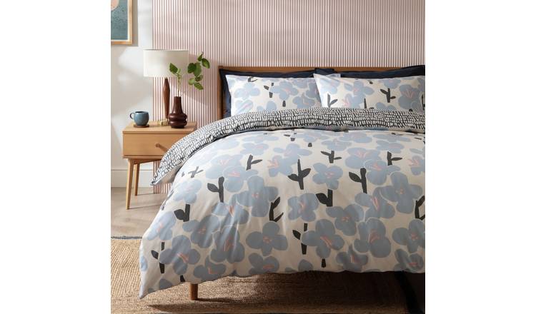 Habitat Cotton Paper Cut Floral Bedding Set - Single