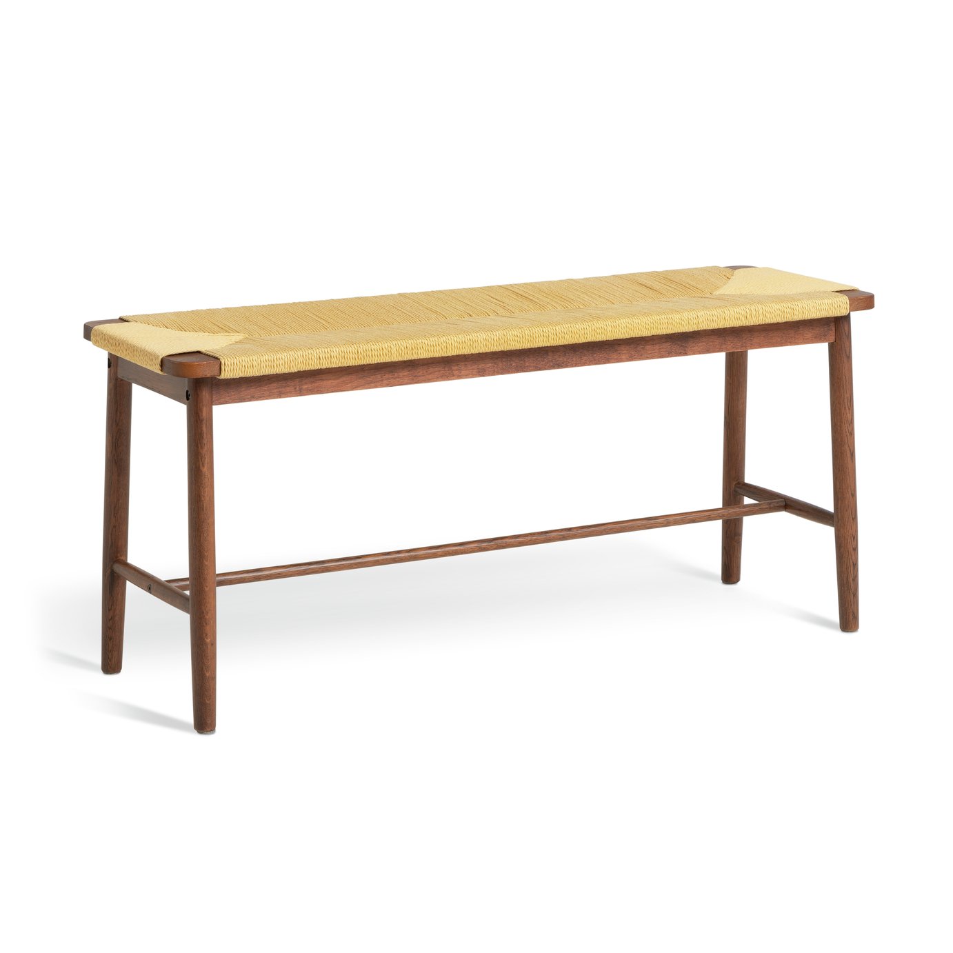 Habitat Hanna Oak Bench - Walnut