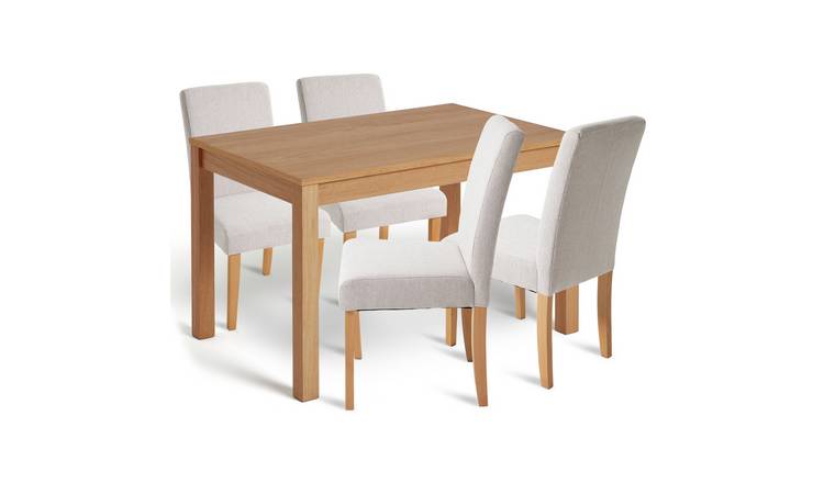 Argos cream clearance dining chairs