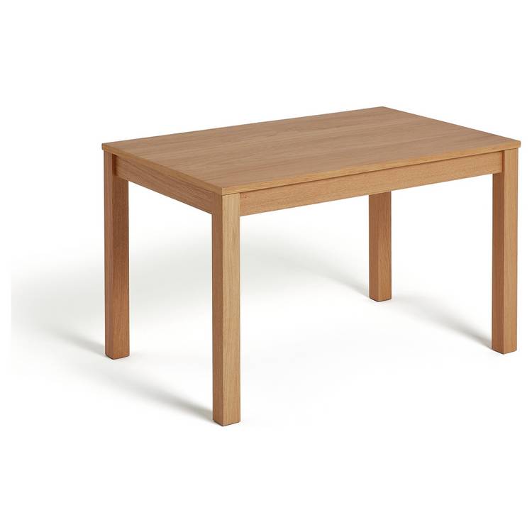 Habitat Clifton Natural Dining Table & 4 Cream Chairs 0