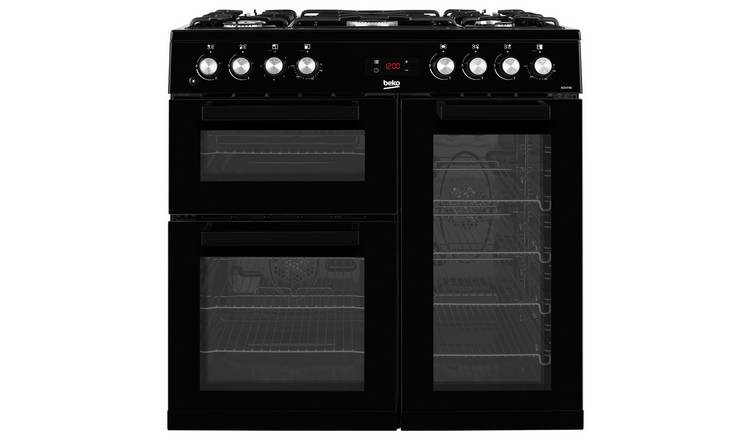 Beko KDVF90K 90cm Dual Fuel Range Cooker - Black