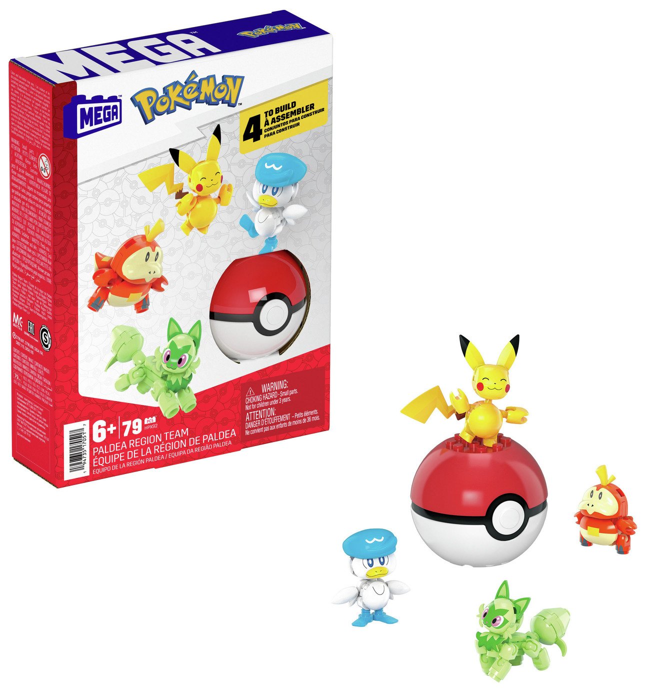 Mega Pokemon Building Set - Paldea Region Team