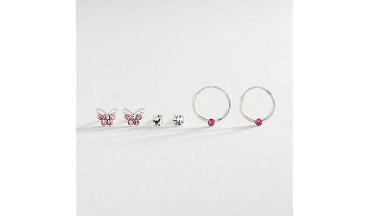 Silver earrings for 2025 baby girl in indian