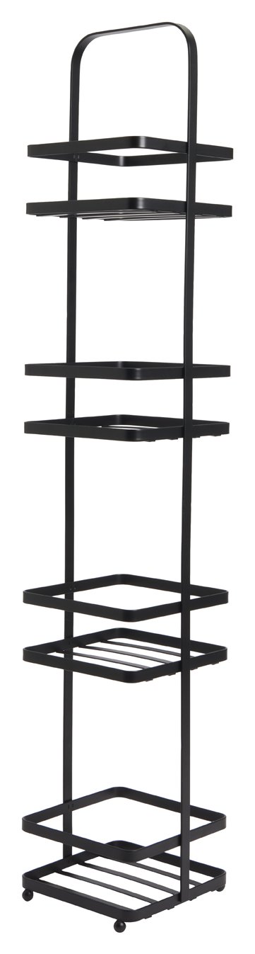 Argos Home 4 Tier Slim Black Caddy - Black