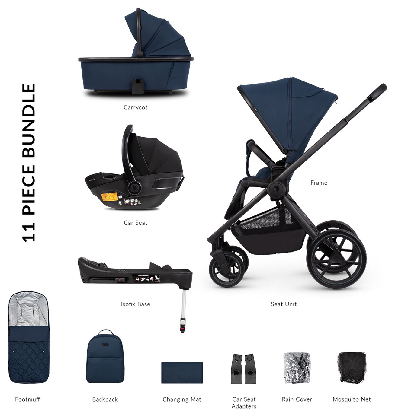 Venicci Tinum Edge Travel System - Ocean 